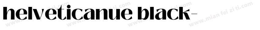 helveticanue black字体转换